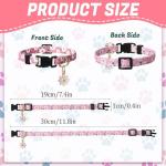 6 Pack Dog Collar and Leash Set, Puppy Collar and Leash Adjustable Floral Dog Collars for Small Dogs Soft Pet Collar for Puppy Small Dogs
