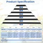 AQQA Aquarium Plant Light Full Spectrum LED Fish Tank Light IP68 Waterproof with 24/7 Natural Mode & DIY RGBW Mode, 9 Colors & 10-Level Brightness Adjustable, 6 Timer Settings for 48"-55" Tank (55W)