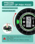 Petbank Automatic Fish Feeder for Aquarium - Moisture-Proof and Precision Feeding Betta Vacation Feeder, USB Rechargeable Auto Fish Food Dispenser with Timer,LCD Display