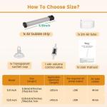 hygger Aquarium Bubble Strip, Nano Air Bubble Curtain Wall Aquarium Air Stone Kit, Quiet High Dissolved Oxygen Diffuser Fish Tank Bubbler Decorations for Freshwater Saltwater (5.9 Inch)