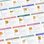 Puppy Training Cards - Complete Raising Dog Kit with Clicker - Replaces Dog Training Book & Journal - 50 Stage by Stage Guide Cards (8 Weeks to 2 Years)