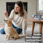 Puppy Training Cards - Complete Raising Dog Kit with Clicker - Replaces Dog Training Book & Journal - 50 Stage by Stage Guide Cards (8 Weeks to 2 Years)