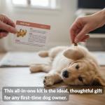 Puppy Training Cards - Complete Raising Dog Kit with Clicker - Replaces Dog Training Book & Journal - 50 Stage by Stage Guide Cards (8 Weeks to 2 Years)