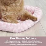 MidWest Homes for Pets QuietTime Fashion Dog Bed - Pink Faux Fur Bolster, Ultra-Soft and Machine Washable, Fits 24-Inch Crates and Carriers, for Small Breed Dogs