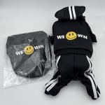 Weowin Pet Outfit - Cute Dog Hoodie Tracksuit Sweater Winter Clothes Pajamas Jumpsuit 4-Legs Black for Puppy Small Medium Large Dogs Girl or Boy (XX-Small)