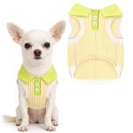 AXIIJGL Dog Tshirts for Small Dogs Polo Shirt Stretchy Dog T Shirt Breathable Dogs Cooling Vest Sweatshirts Girl Boy Puppy Dachshund French Bulldog Frenchie Chihuahua Pet Clothes