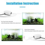 AQUANEAT Aquarium Air Pump, 100gal Fish Tank Air Bubbler, Adjustable Dual-Outlet Hydroponic Oxygen Aerator with Stones, Airline Tubing, Check Valves