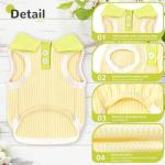 AXIIJGL Dog Tshirts for Small Dogs Polo Shirt Stretchy Dog T Shirt Breathable Dogs Cooling Vest Sweatshirts Girl Boy Puppy Dachshund French Bulldog Frenchie Chihuahua Pet Clothes