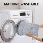 CLKHOWL Washable Dog Bed Plush Dog Crate Beds for Large, Medium, Small Size Dogs, Anti-Slip Soft Comfy Pet Kennel Pad, Fits Crate Mat and Cat Bed Mat (Grey, 25.59x19.68 inch)