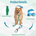 48 Pcs Dog Collar and Leash Set with Hook and Buckle, Quick Release Buckle Adjustable Puppy Collars & Polypropylene Puppy Leash Bulk, Newborn Puppys Collars, for Litter Puppies Small Pets, 12 Colors