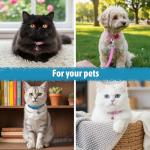 48 Pcs Dog Collar and Leash Set with Hook and Buckle, Quick Release Buckle Adjustable Puppy Collars & Polypropylene Puppy Leash Bulk, Newborn Puppys Collars, for Litter Puppies Small Pets, 12 Colors