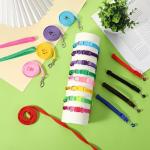 48 Pcs Dog Collar and Leash Set with Hook and Buckle, Quick Release Buckle Adjustable Puppy Collars & Polypropylene Puppy Leash Bulk, Newborn Puppys Collars, for Litter Puppies Small Pets, 12 Colors