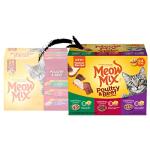 Meow Mix Tender Favorites Poultry & Beef Variety Pack, Wet Cat Food, 2.75 oz Cup (24 Pack)