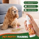 Dog Potty Training Spray for Dogs & Puppies, No-Go Spray & Here Potty Training Spray, Helps Stop Marking & Supports Housebreaking, Safe Gentle Formula, Indoor Outdoor Training Aid - 3.38 fl oz 2 PCS
