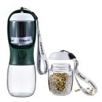 Cibaabo Dog Water Bottle with Food Container, Travel Puppy Water Bowl, Portable Pet Dispenser, Dog Stuff Accessories Items, Puppy Essentials Necessities for Yorkie Chihuahua Cat Walking and Hiking