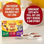 Meow Mix Tender Favorites Poultry & Beef Variety Pack, Wet Cat Food, 2.75 oz Cup (24 Pack)
