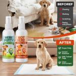 Dog Potty Training Spray for Dogs & Puppies, No-Go Spray & Here Potty Training Spray, Helps Stop Marking & Supports Housebreaking, Safe Gentle Formula, Indoor Outdoor Training Aid - 3.38 fl oz 2 PCS