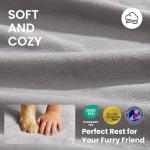 OhGeni Orthopedic Waterproof Dog Bed for Large Dogs, Machine-Washable Removable Cover in Easy-Clean Fabric, High Density Foam & Easy-Carry Handle, Suitable for Crate, 41 inch (Gray)