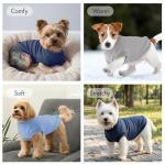 3 Pack Dog Shirt for Small Supplies Functional Waffle Dog Clothes Warm Soft Sweatshirt Outfit for Dogs Cats Pet Apparel
