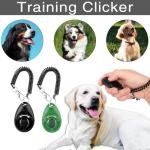 Qishiyi Dog Training Kit,Includes Pet Training Waist,Bag 2 Dog Training Clickers,Treat Pouch,Ultrasonic Silent Whistle,2 in 1 Whistle Clicker Clicker,Training Guide Booklet,2 Dog Poop Bags (Black)
