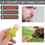 Qishiyi Dog Training Kit,Includes Pet Training Waist,Bag 2 Dog Training Clickers,Treat Pouch,Ultrasonic Silent Whistle,2 in 1 Whistle Clicker Clicker,Training Guide Booklet,2 Dog Poop Bags (Black)