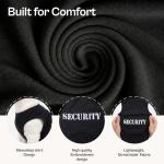 Parisian Pet Dog Shirt – 100% Cotton Shirts for Large Dogs – Black Sleeveless Pet Clothes – Lightweight Dog Security Shirt – Breathable Dogs Clothes - Stretchy Puppy T Shirts