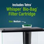 GloFish Aquarium Starter Kit, 6.6 Gallon Fish Tank, Includes Blue & White LED Lights, Tetra Whisper Bio-Bag Filter & Thermometer