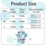 4 Pcs Dog Summer Shirts Floral Hawaii Dog Shirt Pet Clothes for Small Medium Dog Cats Boy Girl