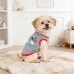 hoyuwak 4 Pieces Pet Shirts Funny Dog Printed Clothes Cool Breathable Puppy Sleeveless Vests Boy Dog Outfit for Summer