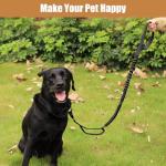 Tactical Dog Collar Leash Set, Adjustable Military Training Nylon Collar Dog Training with Control Handleand Metal Buckle, Dog Collar for Medium Large Dogs (Black,XL)