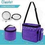 CLAWIST Dog Travel Bag with Treat Pouch, Airline Approved Dog Bags for Traveling, 2 Dog Food Travel Container, 2 Travel Bowls, Weekend Dog Travel Bag for Supplies, Dog Travel Kit Accessories