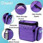 CLAWIST Dog Travel Bag with Treat Pouch, Airline Approved Dog Bags for Traveling, 2 Dog Food Travel Container, 2 Travel Bowls, Weekend Dog Travel Bag for Supplies, Dog Travel Kit Accessories