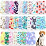 Paterr 25 Pcs Dog Shirts Printed Puppy Clothes Breathable Cartoon T Shirt for Dog Soft Puppy Clothing Lovely Pet Shirts Outfits for Pet Dogs Cats Summer Party Holiday, 25 Styles (Size: L)