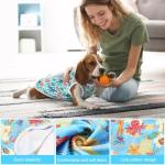 Paterr 25 Pcs Dog Shirts Printed Puppy Clothes Breathable Cartoon T Shirt for Dog Soft Puppy Clothing Lovely Pet Shirts Outfits for Pet Dogs Cats Summer Party Holiday, 25 Styles (Size: L)