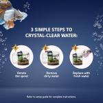 Aqueon LED MiniBow Small Aquarium Fish Tank Kit with SmartClean Technology, Black, 5 Gallon