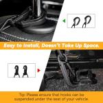 VEHIRIE Dog Car Net Barrier for SUV Pet Barrier for Dog & Child Drive Safety Barrier with Mesh Pockets, Seat Back Net Bag Storage, Pouch Travel Accessory, Easy to Install