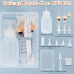 Kitten Bottle Feeding Kit,Pet Nursing Puppies Nipples,Baby Dog ​​Milk Bottle for Kittens,Liquid Syringe for Newborn, Formula Dispenser Feeding Products