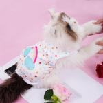choyaxo 4pcs Dog Clothes Pet Printed Vest for Chiuahaha Small Dogs Kitten Spring Summer