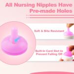 Xuanda Kitten Bottle Feeding kit with Feeding Nipple and Syringe, Soft Silicone Nursing Pet Feeding Bottle, Ventilation Valve Resistant Tearing for Small Puppies, Kittens, Rabbit (L Nipple-Pink)