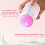 Xuanda Kitten Bottle Feeding kit with Feeding Nipple and Syringe, Soft Silicone Nursing Pet Feeding Bottle, Ventilation Valve Resistant Tearing for Small Puppies, Kittens, Rabbit (L Nipple-Pink)