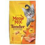 Meow Mix Tender Centers Dry Cat Food, Salmon & Chicken, 3 Pound, Crunchy Outside Meaty Inside