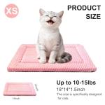 Dog Bed Mat - Dog Crate Pad - Reversible Mat for Pet Comfort - Soft Bed Crate Pads with Dual-Sided Design for All Seasons (Pink, 18" L x 14" W x 1.5" Th)