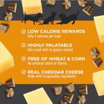 Cloud Star Tricky Trainers Crunchy Dog Training Treats 8 oz Pouch, Cheddar Flavor, Low Calorie Behavior Aid with 450 treats.