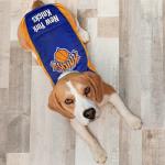 NBA New York Knicks Puffer Vest for Dogs & Cats, Size Small. Warm, Cozy, and Waterproof Dog Coat, for Small and Large Dogs/Cats. Best NBA Licensed PET Warming Sports Jacket