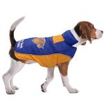 NBA New York Knicks Puffer Vest for Dogs & Cats, Size Small. Warm, Cozy, and Waterproof Dog Coat, for Small and Large Dogs/Cats. Best NBA Licensed PET Warming Sports Jacket