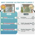 8 OZ Ultrathin Tropical Fish Flakes - High Protein with Krill & Spirulina for Betta, Guppies, Tetra, Angelfish, Color Enhancing Fast Growth Formula