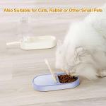 HEYISME 2-in-1 Dog Bowl & Water Bottle, Large Food Container for Dog Treats, Steak, Sticks, Bars - Portable Pet Dispenser for Hiking, Travel (Blue)