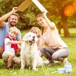 HEYISME 2-in-1 Dog Bowl & Water Bottle, Large Food Container for Dog Treats, Steak, Sticks, Bars - Portable Pet Dispenser for Hiking, Travel (Blue)