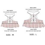 SMOLKITH Fancy Rat Clothes, Pet Rat Adjustable Pink Plaid Button Up Dress with Leash, Small Animal Apparel for Walking, Fits Guinea Pigs，Chinchillas，Meerkats，Rabbits and More- Size M