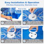 Qraxond Interactive Cat Toys for Indoor Cats,[Newly Upgraded] Rechargeable Touch Activated Hide and Seek Kitten Toys for Bored Indoor Adult Cats with Fluttering (Blue)